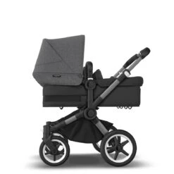 Bugaboo Donkey 5 Twin Graphite - Midnight Black - Grey Melange -Babyproducten Verkoopwinkel bugaboo donkey 5 twin graphite black grey melange 6
