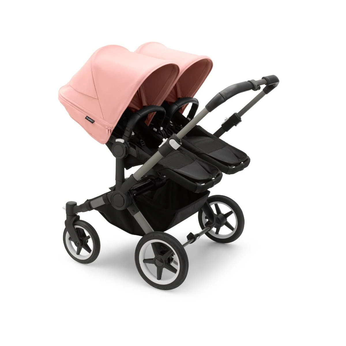 Bugaboo Donkey 5 Twin Graphite - Midnight Black - Morning Pink Bugaboo Donkey 5 Twin Graphite - Midnight Black - Morning Pink -Babyproducten Verkoopwinkel bugaboo donkey 5 twin graphite black morning pink 15