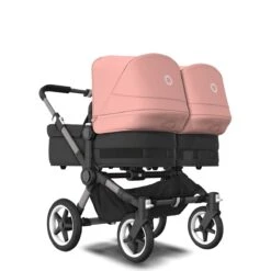 Bugaboo Donkey 5 Twin Graphite - Midnight Black - Morning Pink