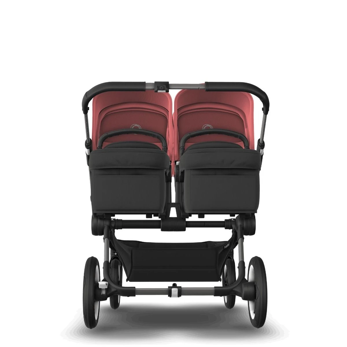 Bugaboo Donkey 5 Twin Graphite - Midnight Black - Sunrise Red Bugaboo Donkey 5 Twin Graphite - Midnight Black - Sunrise Red -Babyproducten Verkoopwinkel bugaboo donkey 5 twin graphite black sunrise red 1