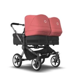Bugaboo Donkey 5 Twin Graphite - Midnight Black - Sunrise Red