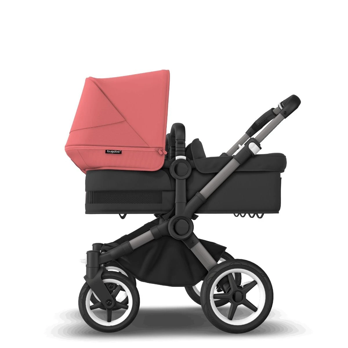 Bugaboo Donkey 5 Twin Graphite - Midnight Black - Sunrise Red Bugaboo Donkey 5 Twin Graphite - Midnight Black - Sunrise Red -Babyproducten Verkoopwinkel bugaboo donkey 5 twin graphite black sunrise red 5