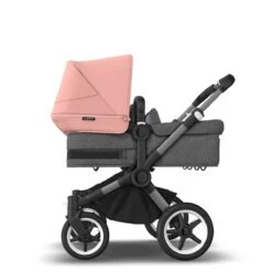 Bugaboo Donkey 5 Twin Graphite - Grey Melange - Morning Pink -Babyproducten Verkoopwinkel bugaboo donkey 5 twin graphite grey melange morning pink 5
