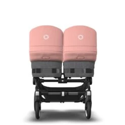 Bugaboo Donkey 5 Twin Graphite - Grey Melange - Morning Pink -Babyproducten Verkoopwinkel bugaboo donkey 5 twin graphite grey melange morning pink 8