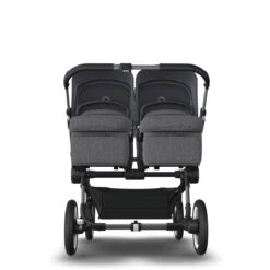 Bugaboo Donkey 5 Twin Graphite - Grey Melange - Stormy Blue -Babyproducten Verkoopwinkel bugaboo donkey 5 twin graphite grey melange stormy blue 2