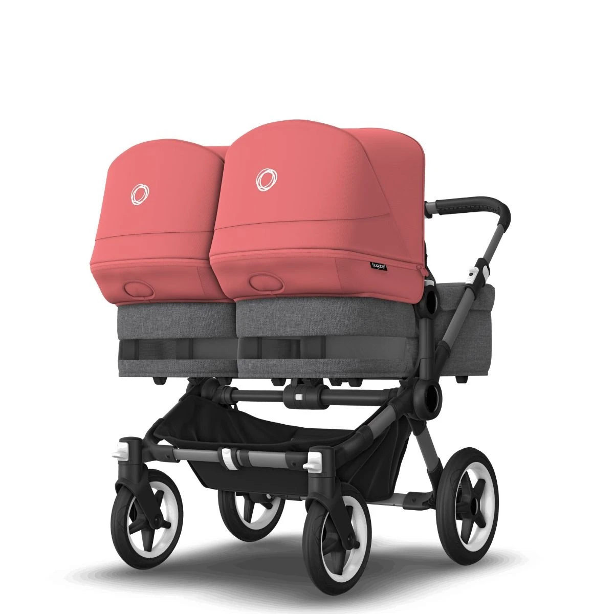 Bugaboo Donkey 5 Twin Graphite - Grey Melange - Sunrise Red Bugaboo Donkey 5 Twin Graphite - Grey Melange - Sunrise Red -Babyproducten Verkoopwinkel bugaboo donkey 5 twin graphite grey melange sunrise red 5