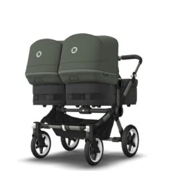 Bugaboo Donkey 5 Twin Graphite - Midnight Black - Forest Green -Babyproducten Verkoopwinkel bugaboo donkey 5 twin graphite midnight black forest green