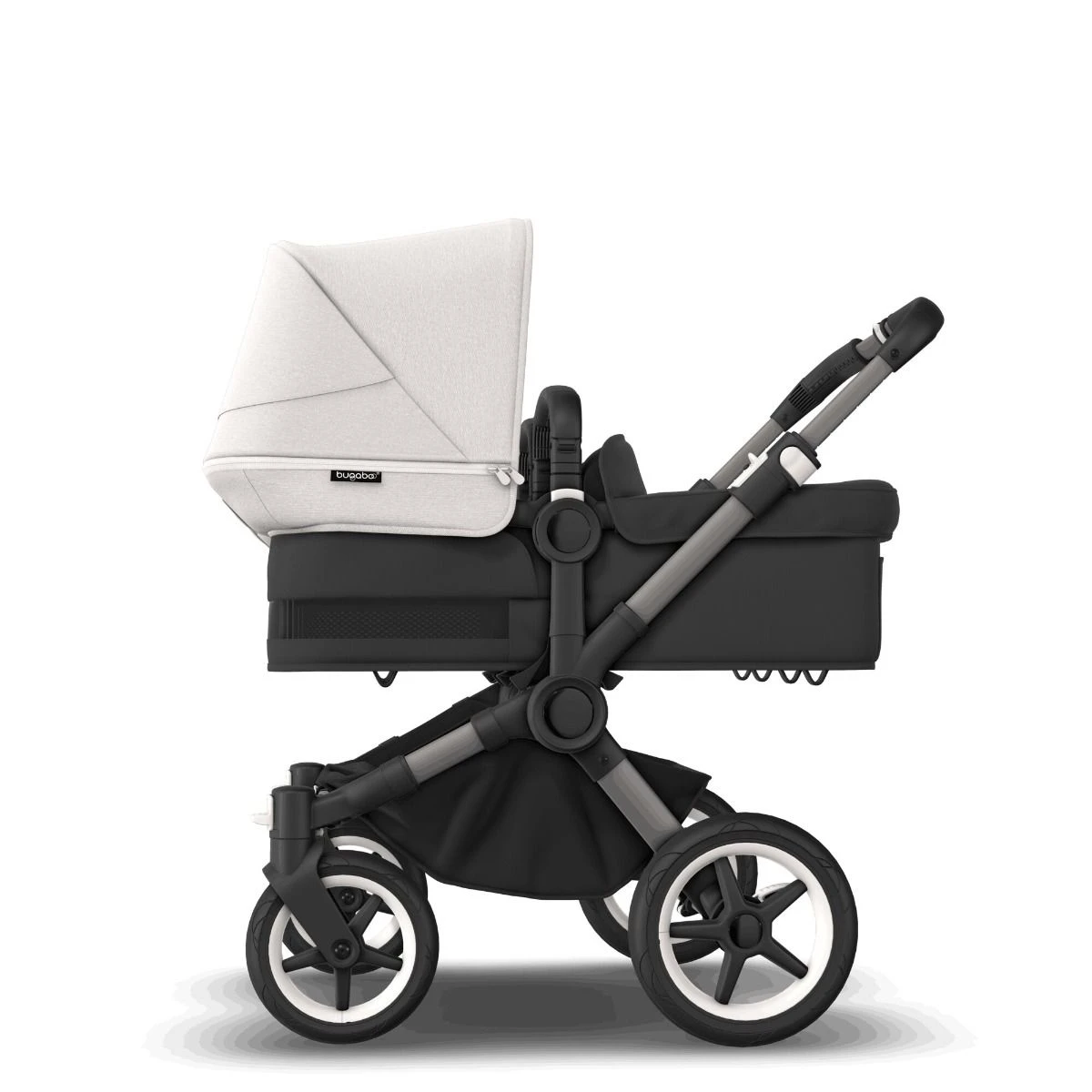 Bugaboo Donkey 5 Twin Graphite - Midnight Black - Misty White Bugaboo Donkey 5 Twin Graphite - Midnight Black - Misty White -Babyproducten Verkoopwinkel bugaboo donkey 5 twin graphite midnight black fresh white 6 2