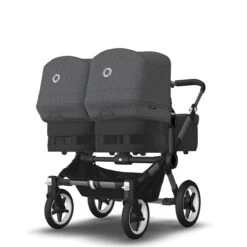 Bugaboo Donkey 5 Twin Graphite - Midnight Black - Grey Melange -Babyproducten Verkoopwinkel bugaboo donkey 5 twin graphite midnight black grey melange