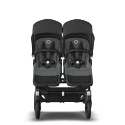 Bugaboo Donkey 5 Duo Black - Grey Melange - Midnight Black -Babyproducten Verkoopwinkel bugaboo donkey duo black grey melange midnight black 11