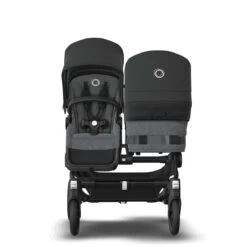 Bugaboo Donkey 5 Duo Black - Grey Melange - Midnight Black -Babyproducten Verkoopwinkel bugaboo donkey duo black grey melange midnight black 3