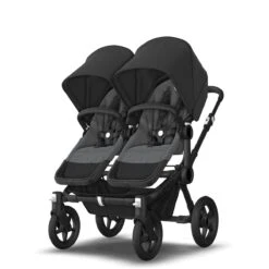 Bugaboo Donkey 5 Duo Black - Grey Melange - Midnight Black -Babyproducten Verkoopwinkel bugaboo donkey duo black grey melange midnight black 7