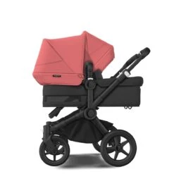 Bugaboo Donkey 5 Duo Black - Midnight Black - Sunrise Red -Babyproducten Verkoopwinkel bugaboo donkey duo black midnight black sunrise red 4