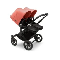 Bugaboo Donkey 5 Duo Black - Midnight Black - Sunrise Red -Babyproducten Verkoopwinkel bugaboo donkey duo black midnight black sunrise red 8