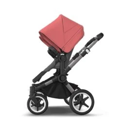 Bugaboo Donkey 5 Duo Graphite - Grey Melange - Sunrise Red -Babyproducten Verkoopwinkel bugaboo donkey duo graphite grey melange sunrise red 1