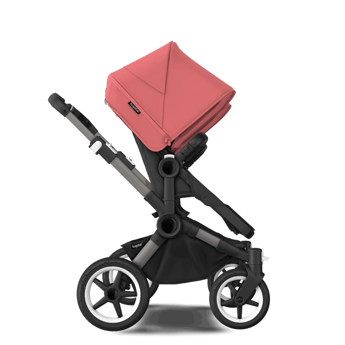 Bugaboo Donkey 5 Duo Graphite - Midnight Black - Sunrise Red Bugaboo Donkey 5 Duo Graphite - Midnight Black - Sunrise Red -Babyproducten Verkoopwinkel bugaboo donkey duo graphite midnight black sunrise red 1