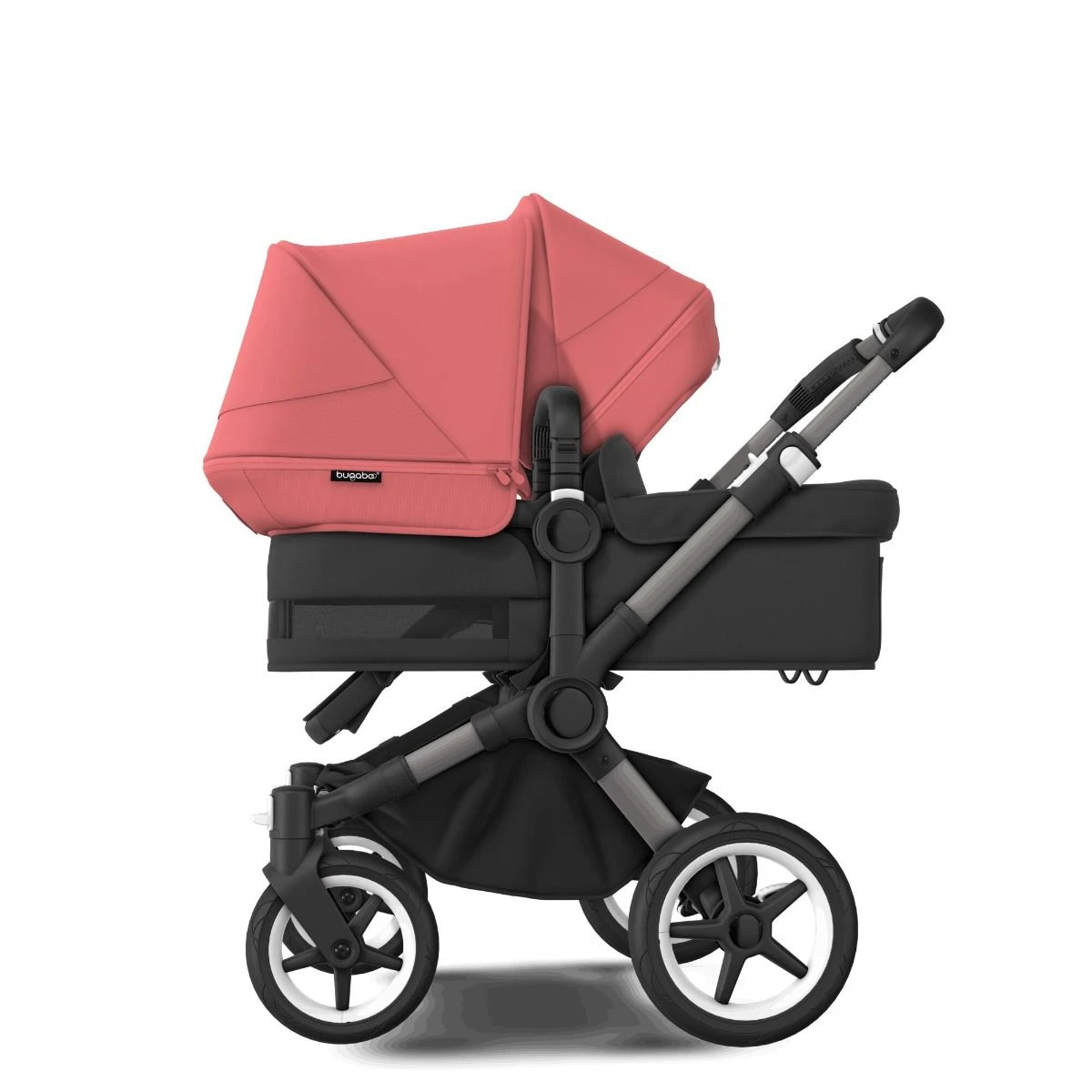 Bugaboo Donkey 5 Duo Graphite - Midnight Black - Sunrise Red Bugaboo Donkey 5 Duo Graphite - Midnight Black - Sunrise Red -Babyproducten Verkoopwinkel bugaboo donkey duo graphite midnight black sunrise red 4