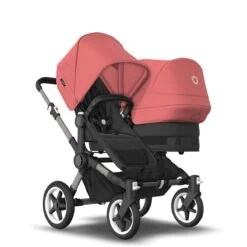 Bugaboo Donkey 5 Duo Graphite - Midnight Black - Sunrise Red