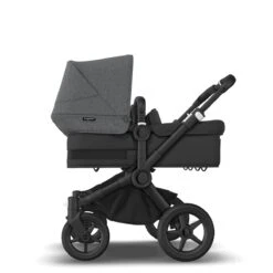 Bugaboo Donkey 5 Twin Black - Midnight Black - Grey Melange 2 Bugaboo Donkey 5 Twin Black - Midnight Black - Grey Melange -Babyproducten Verkoopwinkel bugaboo donkey twin black midnight black grey melange