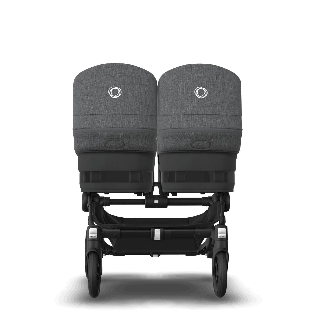 Bugaboo Donkey 5 Twin Black - Midnight Black - Grey Melange Bugaboo Donkey 5 Twin Black - Midnight Black - Grey Melange -Babyproducten Verkoopwinkel bugaboo donkey twin black midnight black grey melange 3