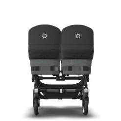 Bugaboo Donkey 5 Twin Graphite - Grey Melange - Midnight Black 2 Bugaboo Donkey 5 Twin Graphite - Grey Melange - Midnight Black -Babyproducten Verkoopwinkel bugaboo donkey twin graphite grey melange black 2