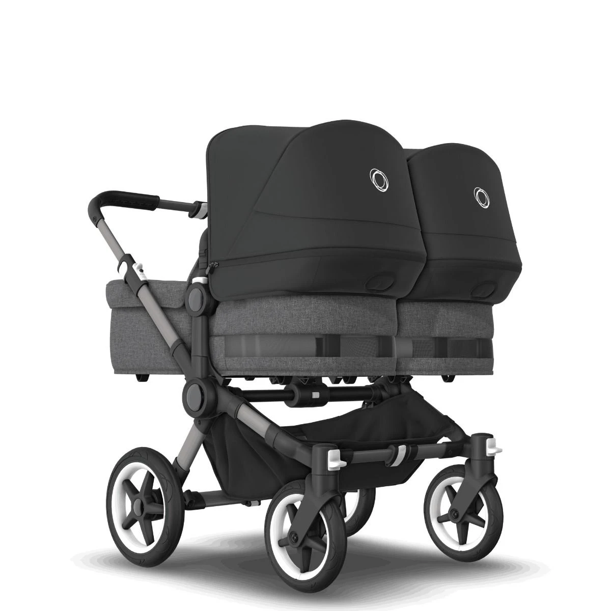Bugaboo Donkey 5 Twin Graphite - Grey Melange - Midnight Black Bugaboo Donkey 5 Twin Graphite - Grey Melange - Midnight Black -Babyproducten Verkoopwinkel bugaboo donkey twin graphite grey melange black