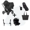 Bugaboo Donkey 5 Duo Essential Bundel - Black - Midnight Black