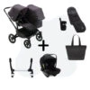 Bugaboo Donkey 5 Duo Essential Bundel - Black - Mineral Washed Black