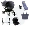 Bugaboo Donkey 5 Duo Essential Bundel - Graphite - Stormy Blue
