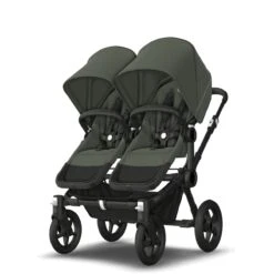 Bugaboo Donkey 5 Twin Black - Forest Green - Forest Green -Babyproducten Verkoopwinkel bugaboo donkey 5 twin black forest green forest green 4