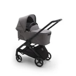 Bugaboo Dragonfly 3-in-1 Bundel Black-Grey Melange -Babyproducten Verkoopwinkel bugaboo dragonfly black grey melange grey melange sideshot