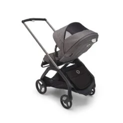 Bugaboo Dragonfly 3-in-1 Bundel Graphite-Grey Melange -Babyproducten Verkoopwinkel bugaboo dragonfly graphite grey melange grey melange top shot