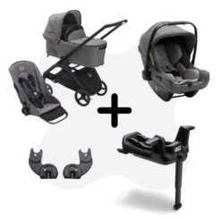 Bugaboo Dragonfly 3-in-1 Bundel Black-Grey Melange