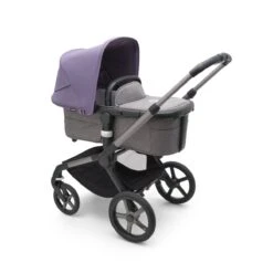 Bugaboo Fox 5 Newborn Bundel Graphite - Grey Melange - Customize Yourself -Babyproducten Verkoopwinkel bugaboo fox 5 graphite grey melange astro purple