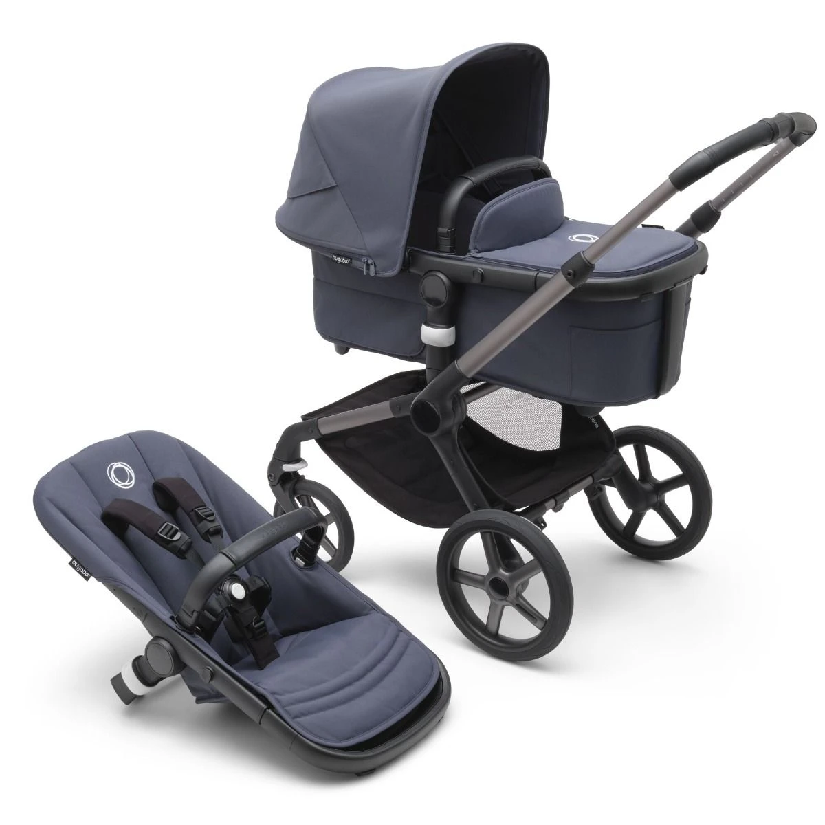 Bugaboo Fox 5 Essential Bundel Graphite - Stormy Blue Bugaboo Fox 5 Essential Bundel Graphite - Stormy Blue -Babyproducten Verkoopwinkel