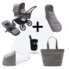 Bugaboo Fox 5 Essential Bundel Black - Grey Melange