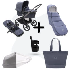 Bugaboo Fox 5 Essential Bundel Graphite - Stormy Blue