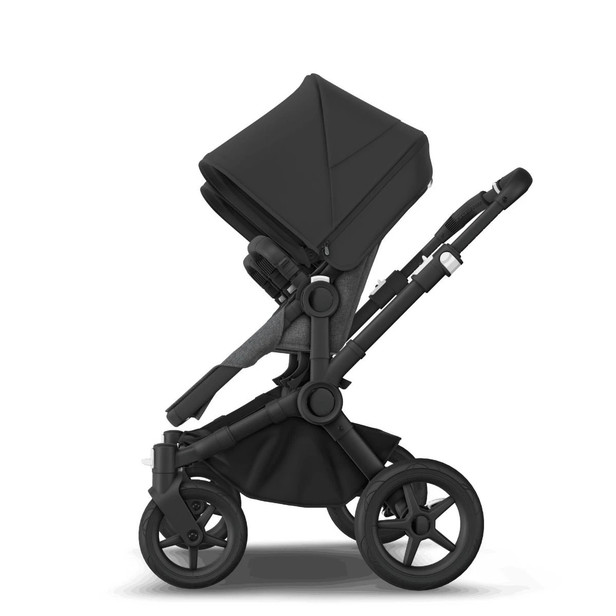 Bugaboo Donkey 5 Twin Black - Grey Melange - Midnight Black Bugaboo Donkey 5 Twin Black - Grey Melange - Midnight Black -Babyproducten Verkoopwinkel bugboo donkey 5 twin black grey melange midnight black