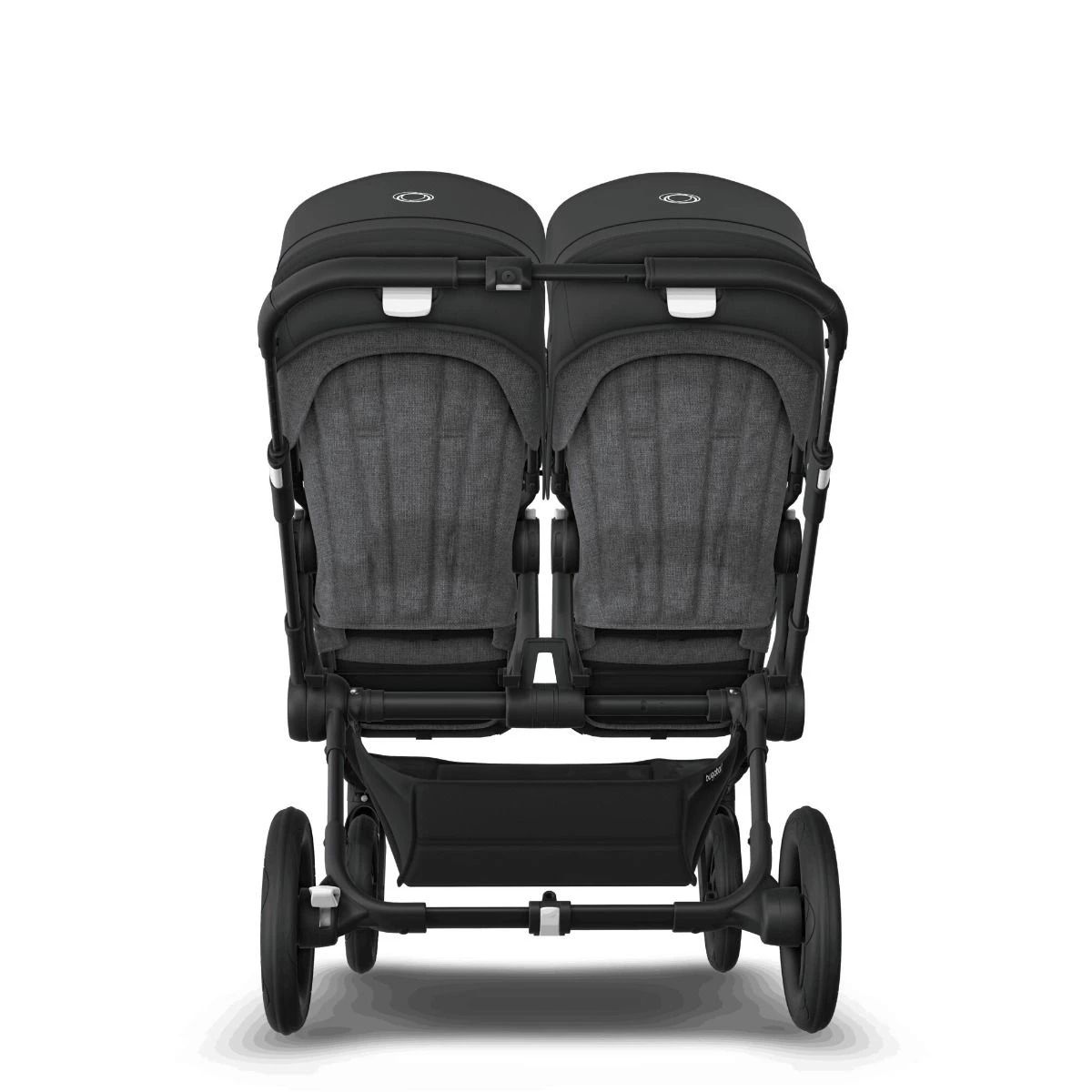 Bugaboo Donkey 5 Twin Black - Grey Melange - Midnight Black Bugaboo Donkey 5 Twin Black - Grey Melange - Midnight Black -Babyproducten Verkoopwinkel bugboo donkey 5 twin black grey melange midnight black 3