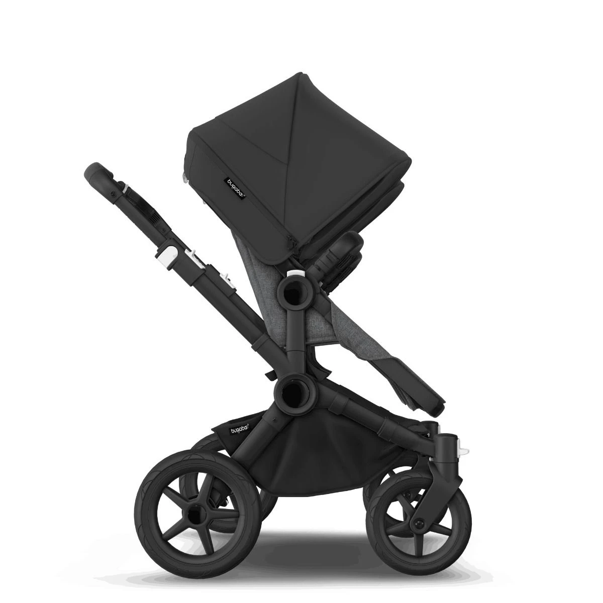Bugaboo Donkey 5 Twin Black - Grey Melange - Midnight Black Bugaboo Donkey 5 Twin Black - Grey Melange - Midnight Black -Babyproducten Verkoopwinkel bugboo donkey 5 twin black grey melange midnight black 6