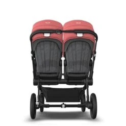 Bugaboo Donkey 5 Twin Black - Grey Melange -Sunrise Red -Babyproducten Verkoopwinkel bugboo donkey 5 twin black grey melange sunrise red