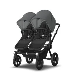 Bugaboo Donkey 5 Twin Black - Midnight Black - Grey Melange 6 Bugaboo Donkey 5 Twin Black - Midnight Black - Grey Melange -Babyproducten Verkoopwinkel bugboo donkey 5 twin black midnight black grey melange 1