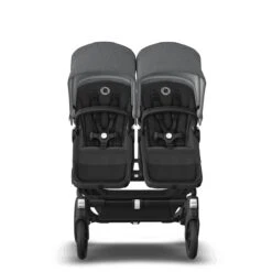 Bugaboo Donkey 5 Twin Black - Midnight Black - Grey Melange 4 Bugaboo Donkey 5 Twin Black - Midnight Black - Grey Melange -Babyproducten Verkoopwinkel bugboo donkey 5 twin black midnight black grey melange