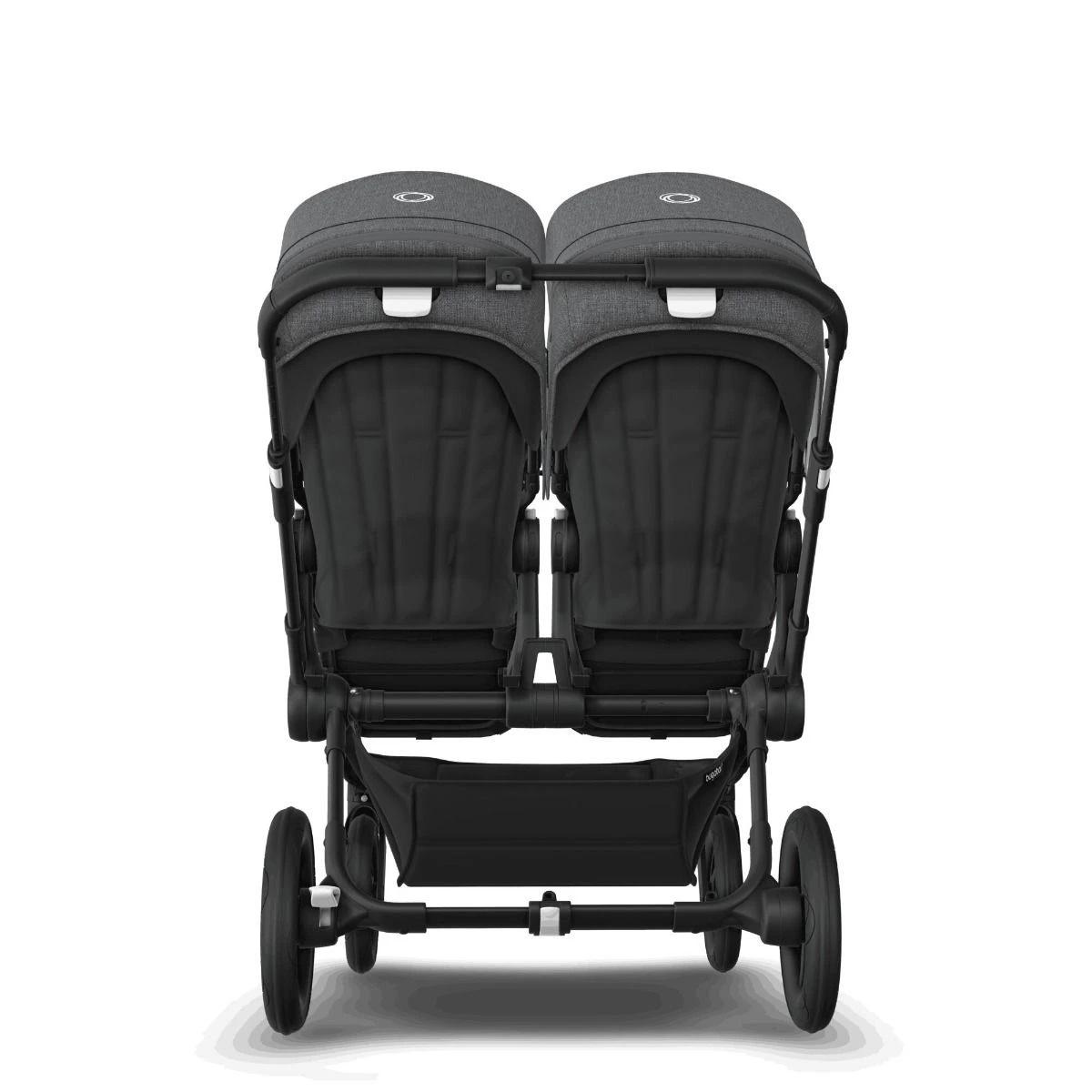 Bugaboo Donkey 5 Twin Black - Midnight Black - Grey Melange Bugaboo Donkey 5 Twin Black - Midnight Black - Grey Melange -Babyproducten Verkoopwinkel bugboo donkey 5 twin black midnight black grey melange 3