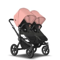 Bugaboo Donkey 5 Twin Black - Midnight Black - Morning Pink -Babyproducten Verkoopwinkel bugboo donkey 5 twin black midnight black morning pink 4