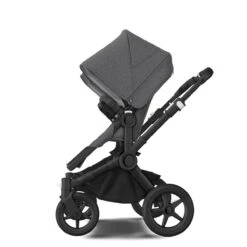 Bugaboo Donkey 5 Twin Black - Grey Melange -Grey Melange -Babyproducten Verkoopwinkel bugboo donkey 5 twin black midnight grey melange grey melange 1