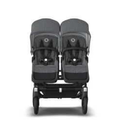 Bugaboo Donkey 5 Twin Black - Grey Melange -Grey Melange -Babyproducten Verkoopwinkel bugboo donkey 5 twin black midnight grey melange grey melange