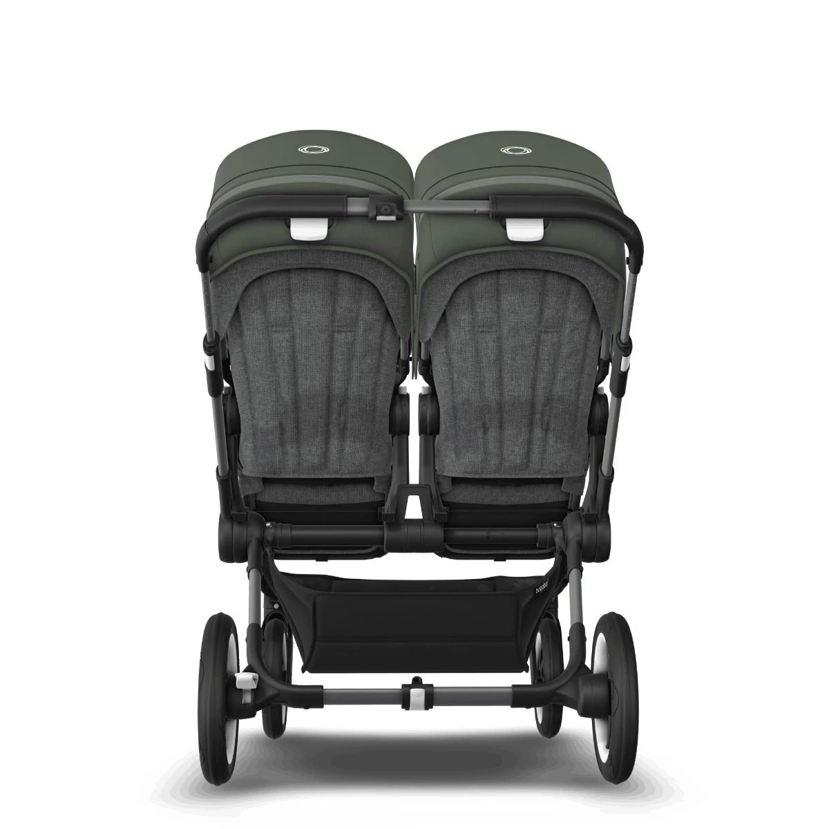 Bugaboo Donkey 5 Twin Graphite - Grey Melange - Forest Green Bugaboo Donkey 5 Twin Graphite - Grey Melange - Forest Green -Babyproducten Verkoopwinkel bugboo donkey 5 twin graphite grey melange forest green