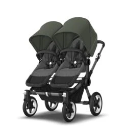Bugaboo Donkey 5 Twin Graphite - Grey Melange - Forest Green 6 Bugaboo Donkey 5 Twin Graphite - Grey Melange - Forest Green -Babyproducten Verkoopwinkel bugboo donkey 5 twin graphite grey melange forest green 3
