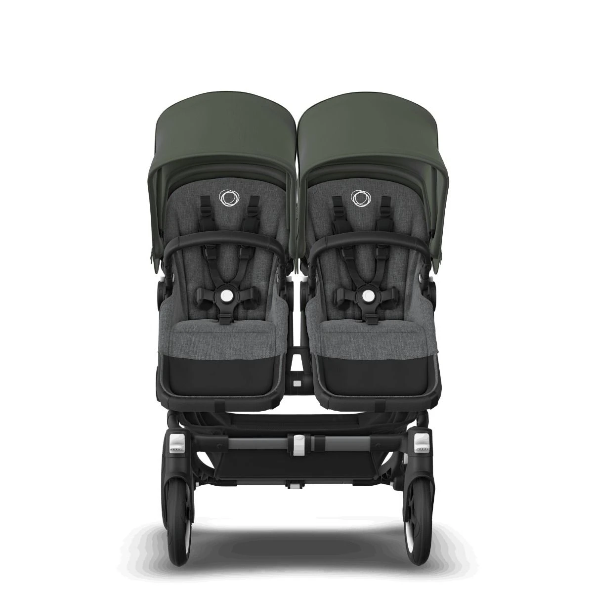 Bugaboo Donkey 5 Twin Graphite - Grey Melange - Forest Green Bugaboo Donkey 5 Twin Graphite - Grey Melange - Forest Green -Babyproducten Verkoopwinkel bugboo donkey 5 twin graphite grey melange forest green 6
